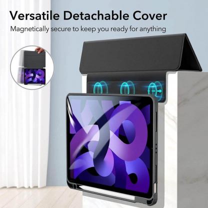 ESR Rebound Hybrid Case Pro - полиуретанов калъф с отделящ се кейс за Apple iPad Air 5 (2022), iPad Air 4 (2020), iPad Pro 11 (2021), iPad Pro 11 (2020), iPad Pro 11 (2018) (син-прозрачен) 2