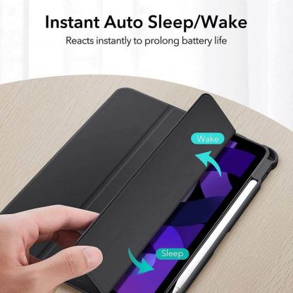ESR Rebound Hybrid Case Pro - полиуретанов калъф с отделящ се кейс за Apple iPad Air 5 (2022), iPad Air 4 (2020), iPad Pro 11 (2021), iPad Pro 11 (2020), iPad Pro 11 (2018) (син-прозрачен) 8