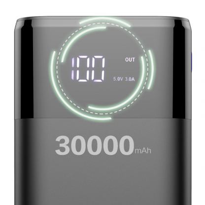 Dudao K8Max Power Bank With LCD 30000 mAh 4A - външна батерия с четери USB-A и технология за бързо зареждане (бял) 8