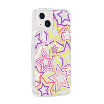 CaseMate Tough Print Case - дизайнерски кейс с висока защита за iPhone 13 (жълт) 2