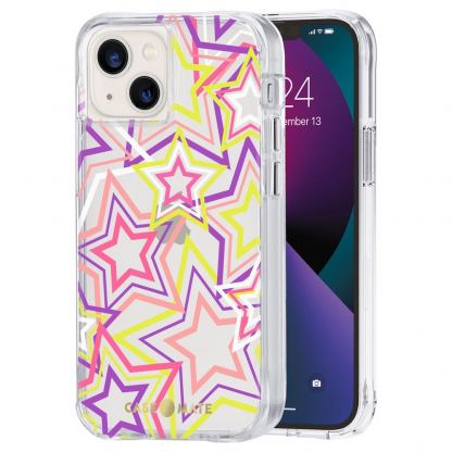 CaseMate Tough Print Case - дизайнерски кейс с висока защита за iPhone 13 mini, iPhone 12 mini (жълт) 5