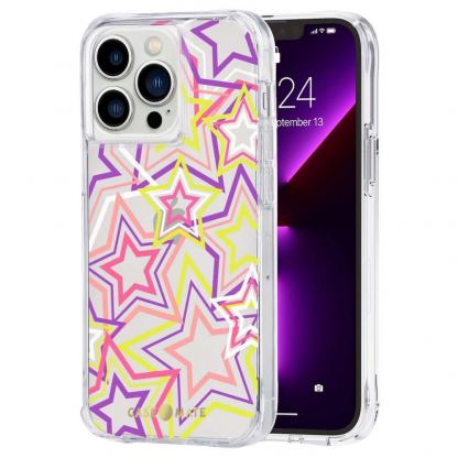 CaseMate Tough Print Case - дизайнерски кейс с висока защита за iPhone 13 Pro (жълт) 5