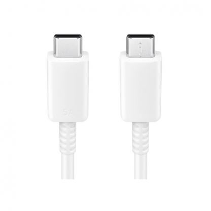 Samsung USB-C to USB-C Cable 100W (5A) EP-DN975WE - кабел за устройства с USB-C порт (100 см) (бял) (bulk) 2