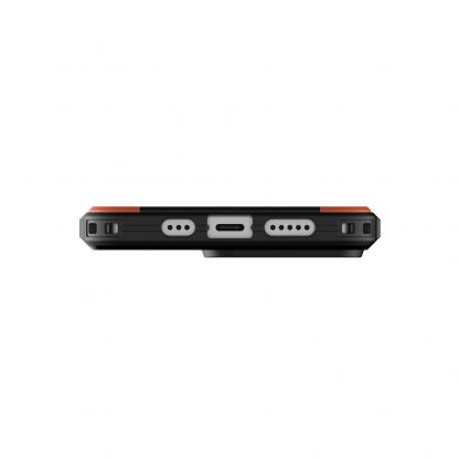 Urban Armor Gear Civilian MagSafe Case - удароустойчив хибриден кейс с вграден магнитен конектор (MagSafe) за iPhone 13 Pro Max (черен) 2