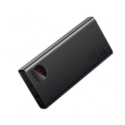 Baseus Adaman Metal Digital Display Power Bank 22.5W 20000 mAh (PPAD000101) - външна батерия с 2xUSB-A и 1xUSB-C изходи и технология за бързо зареждане (черен) 2