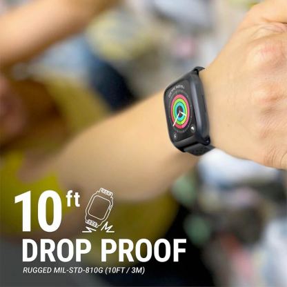 Catalyst Active Defense Case 41mm - удароустойчив TPU кейс с каишка за Apple Watch 41мм (черен) 2
