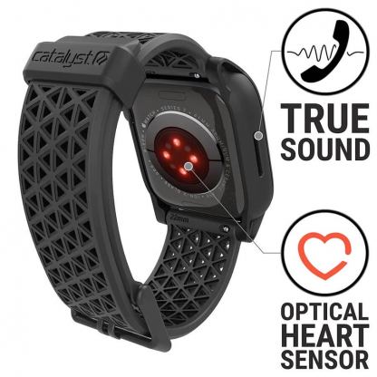 Catalyst Active Defense Case 41mm - удароустойчив TPU кейс с каишка за Apple Watch 41мм (черен) 8