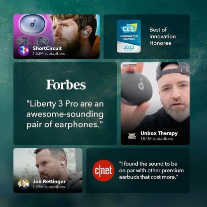 Anker Soundcore Liberty 3 Pro TWS Noise-Cancelling Earbuds - безжични блутут слушалки с кейс за мобилни устройства (бял) 8