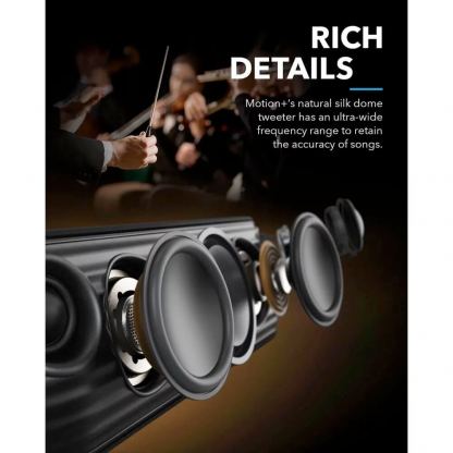 Anker SoundCore Motion Plus Bluetooth Speaker 30W - безжичен блутут спийкър за мобилни устройства (черен) 6