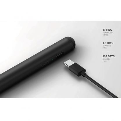 Uniq Pixo Magnetic Stylus Pen - професионална писалка за iPad (черен) 4
