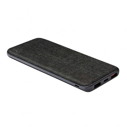 Uniq Fuele Powerbank Quick Charge, PD 18W 10000mAh - преносима външна батерия с USB-C порт, два USB-A изхода и технология за бързо зареждане (черен) 2