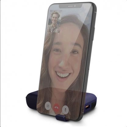 Uniq Hyde Air Powerbank 18W Wireless Charger 10000mAh - преносима външна батерия с USB-C порт, USB-A изход и безжично зареждане (син) 5