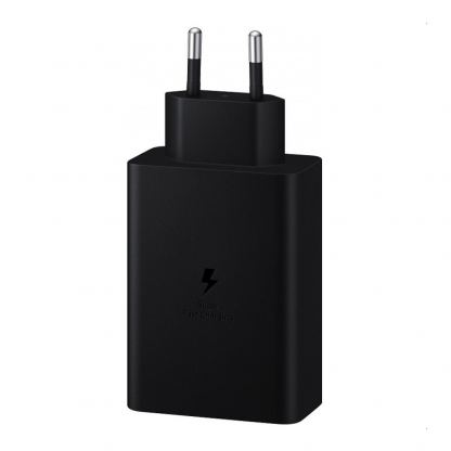 Samsung Power Adapter Trio 65W Wall Charger EP-T6530NB - захранване за ел. мрежа за лаптопи, смартфони и таблети с USB-A и 2xUSB-C изходи с технология за бързо зареждане (черен) (ритейл опаковка) 2