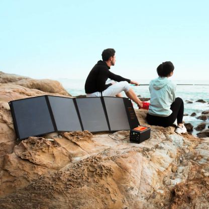 Choetech Foldable Photovoltaic Solar Panel Quick Charge PD 120W - сгъваем соларен панел зареждащ директно вашето устройство от слънцето с DC порт, двва 2xUSB-A и USB-C портове (черен) 9