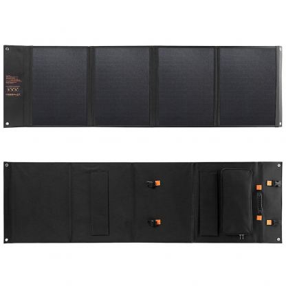 Choetech Foldable Photovoltaic Solar Panel Quick Charge PD 120W - сгъваем соларен панел зареждащ директно вашето устройство от слънцето с DC порт, двва 2xUSB-A и USB-C портове (черен) 11
