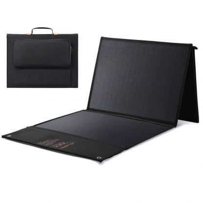Choetech Foldable Photovoltaic Solar Panel Quick Charge PD 120W - сгъваем соларен панел зареждащ директно вашето устройство от слънцето с DC порт, двва 2xUSB-A и USB-C портове (черен) 12