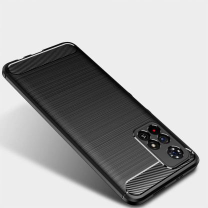 Tech-Protect Carbon Flexible TPU Case  - тънък силиконов (TPU) калъф за Xiaomi Redmi Note 11S 5G, Xiaomi Poco M4 Pro 5G (черен) 3