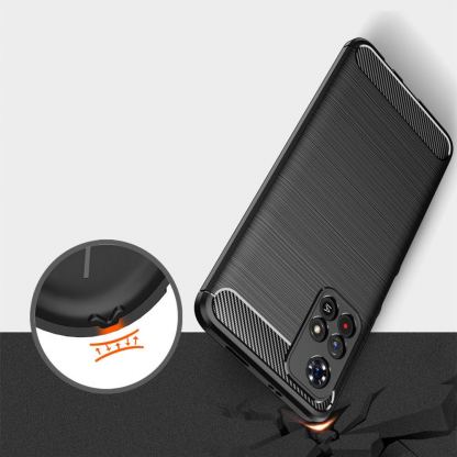 Tech-Protect Carbon Flexible TPU Case  - тънък силиконов (TPU) калъф за Xiaomi Redmi Note 11S 5G, Xiaomi Poco M4 Pro 5G (черен) 6