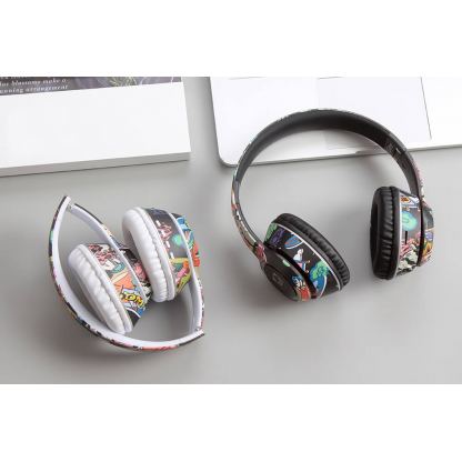 Gjby CA-036 BT Wireless Over-Ear Headphones - безжични блутут слушалки с микрофон за мобилни устройства (черен) 8