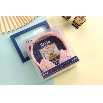 Gjby CA-032 BT Kids Wireless On-Ear Headphones - безжични блутут слушалки, подходящи за деца (розов) 7