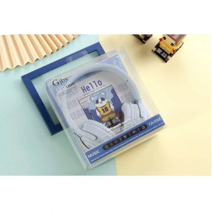 Gjby CA-032 BT Kids Wireless On-Ear Headphones - безжични блутут слушалки, подходящи за деца (светлосин) 7