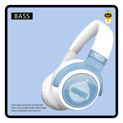 Gjby CA-032 BT Kids Wireless On-Ear Headphones - безжични блутут слушалки, подходящи за деца (бял) 7