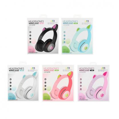 Catear L400 BT Kids Wireless Over-Ear Headphones - безжични блутут слушалки, подходящи за деца (син) 4