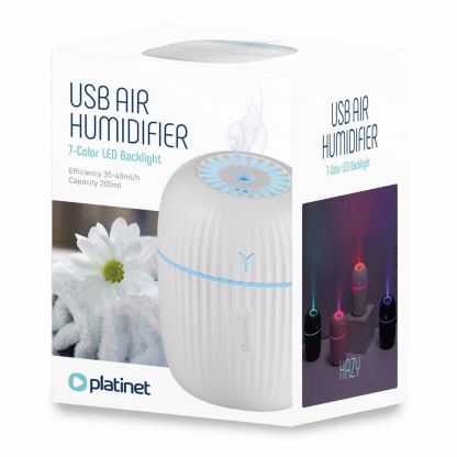 Platinet Hazy Mini Air Humidifier 200 ml - дифузер и овлажнител за въздух (бял) 2