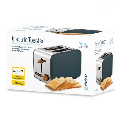 Platinet Electric Toaster Velvet - електрически тостер (сив) 10