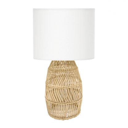 Platinet Table Rattan Lamp Korfu, 25W - настолна LED лампа (бял) 