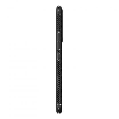 Spigen Rugged Armor Case - тънък качествен силиконов (TPU) калъф за Xiaomi 12 Lite (черен) 4