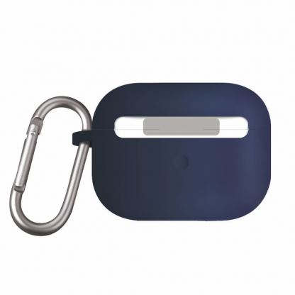Uniq Vencer Silicone Hang Case - силиконов (TPU) калъф и силиконово въженце за Apple AirPods Pro (син) 2