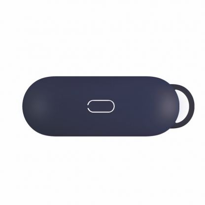 Uniq Vencer Silicone Hang Case - силиконов (TPU) калъф и силиконово въженце за Apple AirPods Pro (син) 3