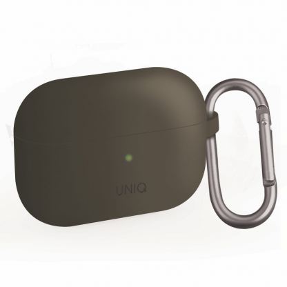 Uniq Vencer Silicone Hang Case - силиконов (TPU) калъф и силиконово въженце за Apple AirPods Pro (бежов) 6