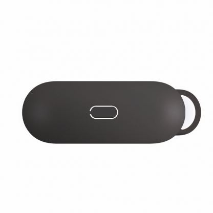 Uniq Vencer Silicone Hang Case - силиконов (TPU) калъф и силиконово въженце за Apple AirPods Pro (черен) 4