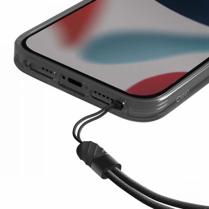 Uniq Heldro Case - хибриден удароустойчив кейс с лента за ръка за iPhone 13 Pro (черен) 4