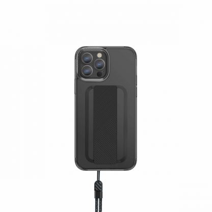 Uniq Heldro Case - хибриден удароустойчив кейс с лента за ръка за iPhone 13 Pro (черен) 6