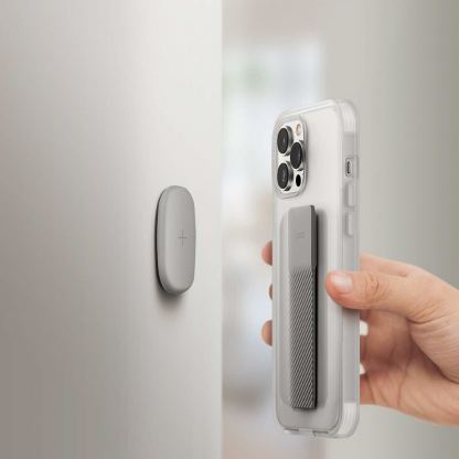 Uniq Heldro Mount Case - хибриден удароустойчив кейс с лента за ръка за iPhone 13 Pro (син) 9