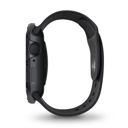 Uniq Valencia Reinforced Aluminium Protective Case - удароустойчив хибриден кейс за Apple Watch 41мм, 40мм (тъмносив) 4