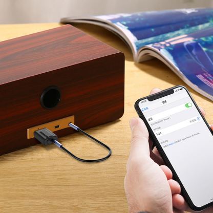 VIKEFON T10 2-in-1 Bluetooth Wireless Receiver and Transmitter - безжичен блутут аудио приемник и предавател с 3.5 мм аудио жак (черен) 15