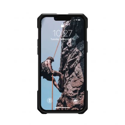 Urban Armor Gear Monarch Pro MagSafe Case - удароустойчив хибриден кейс с вграден магнитен конектор (MagSafe) за iPhone 13 Pro Max (черен-карбон) 4