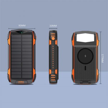 4smarts Solar Power Bank Rugged TitanPack Ultimag 20000mAh - соларна удароустойчива външна батерия с 5xUSB изхода, компас и фенер  8