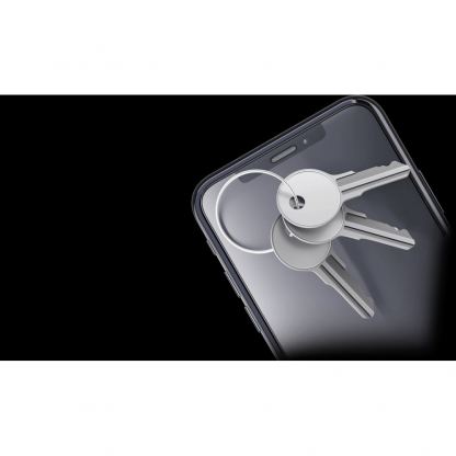 3mk NeoGlass Screen Protector - хибридно стъклено защитно покритие за дисплея на iPhone 14 (черен-прозрачен) 6