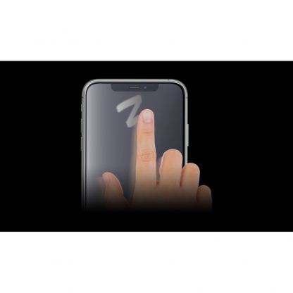 3mk NeoGlass Screen Protector - хибридно стъклено защитно покритие за дисплея на iPhone 14 Pro (черен-прозрачен) 3