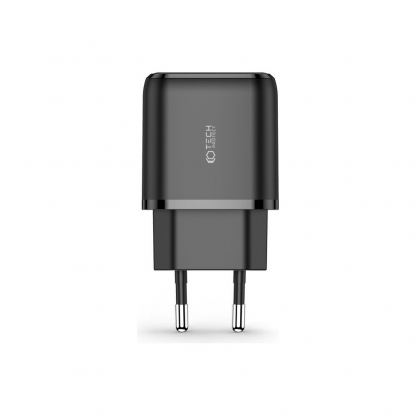 Tech-Protect C20W Fast Wall Charger 20W - захранване за ел. мрежа с USB-A и USB-C изходи и технология за бързо зареждане (черен) 2