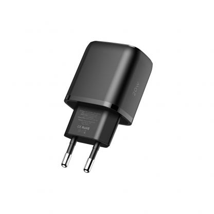 Tech-Protect C20W Fast Wall Charger 20W - захранване за ел. мрежа с USB-A и USB-C изходи и технология за бързо зареждане (черен) 4