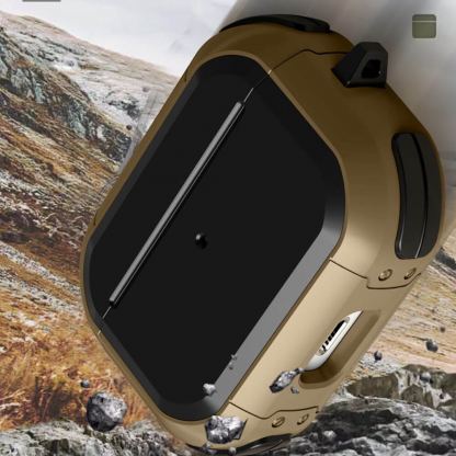 Tech-Protect Rough Hybrid Case - хибриден удароустойчив кейс с карабинер за Apple Airpods Pro (зелен) 5