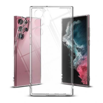 Ringke Air Case - силиконов (TPU) калъф за Samsung Galaxy S22 Ultra (прозрачен) 2