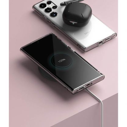 Ringke Air Case - силиконов (TPU) калъф за Samsung Galaxy S22 Ultra (прозрачен) 9