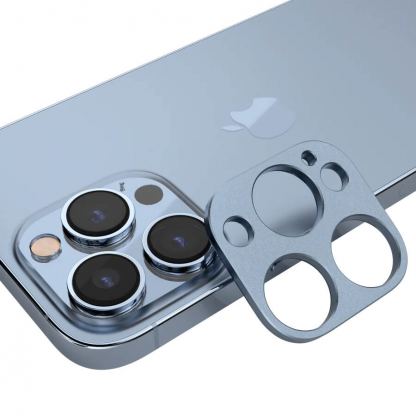 SwitchEasy LenShield Aluminum Camera Lens Protector - предпазна плочка за камерата на iPhone 13 Pro, iPhone 13 Pro Max (син) 4